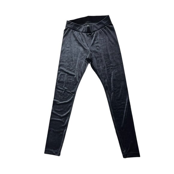 Old Navy Women’s Velour Stretch Charcoal Leggings Elastic Waist Size Medium - Picture 3 of 10